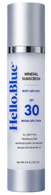 HelloBlue Sunscreen Bottle